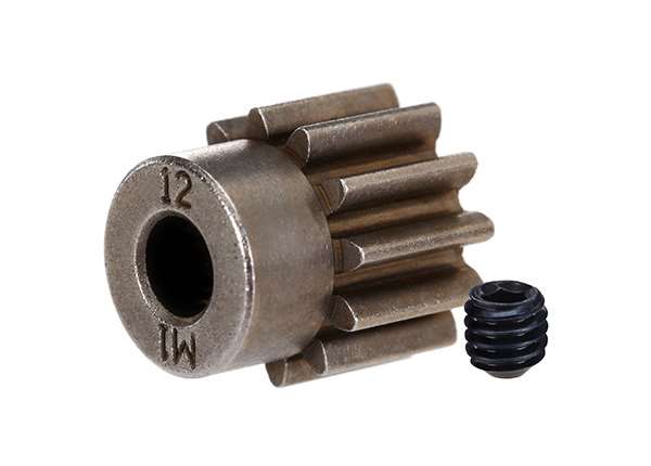 TRA6485X  Gear, 12-T pinion (1.0 metric pitch) (fits 5mm shaft)