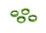 TRA7767G   Spring retainer (adjuster), green-anodized aluminum, GTX shocks (4) (assembled with o-ring)