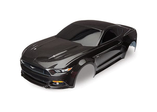 TRA8312X  Body, Ford Mustang, black (painted, decals applied)