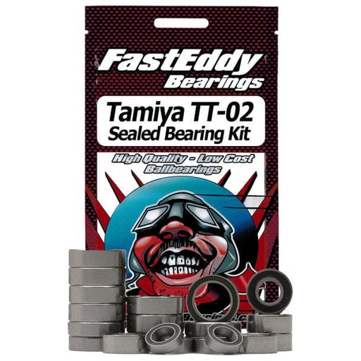TFE411 Rubber Sealed Bearing Kit: Tamiya TT-02 Chassis