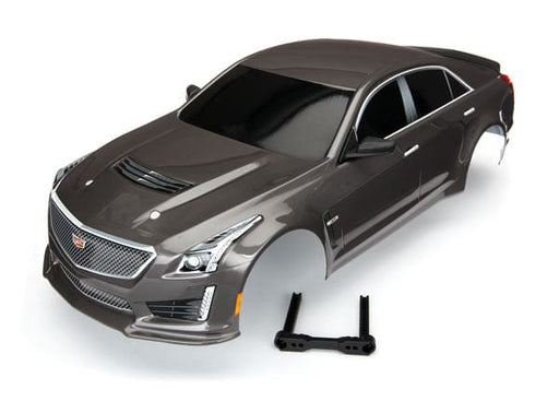 TRA8391X Traxxas Body, Cadillac CTS-V, silver (painted, decals applied)