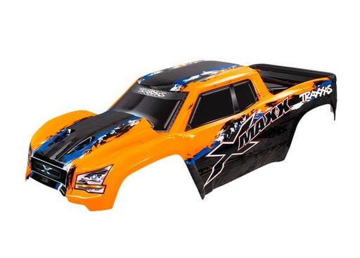 TRA7811 Traxxas Body, X-Maxx, orange (painted, decals applied)