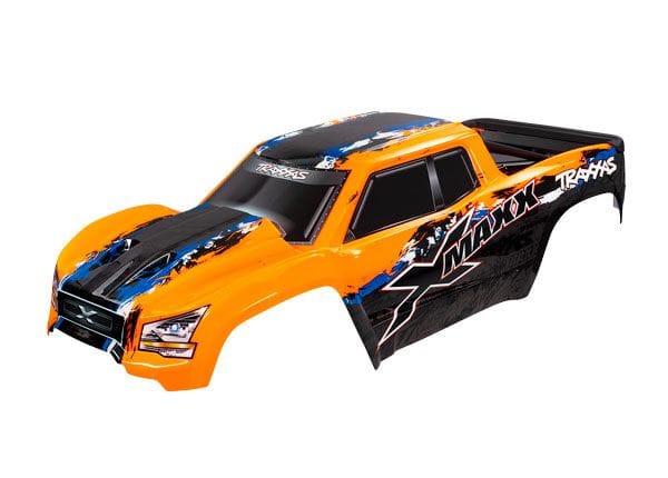 TRA7811 Traxxas Body, X-Maxx, orange (painted, decals applied)