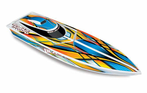 TRA38104-1 ORANGE Blast High Performance Race Boat with TQ 2.4GHz radio system (For Extra battery order TRA2922X)