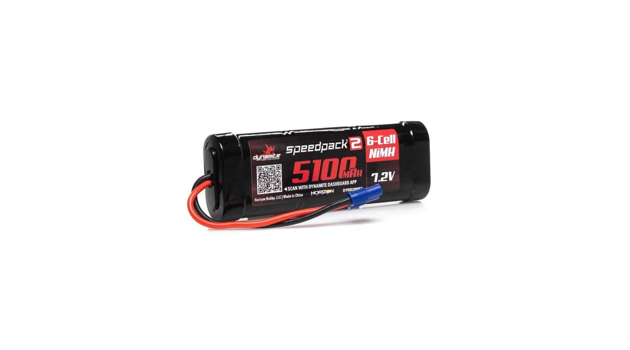 DYNB2090EC 7.2V 5100mAh 6-Cell Speedpack2 Flat NiMH Battery: EC3