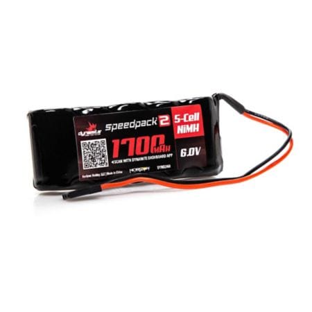 DYNB2460 Speedpack2 6V 1700mAh 5C NiMH, Flat Receiver Pack ***REORD ONXM2170