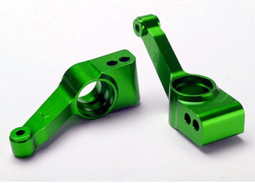 TRA1952G Carriers, stub axle (green-anodized 6061-T6 aluminum) (rear) (2)