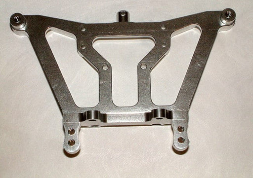 INTT8053S REAR SHOCK TOWER, SILVER: RUSTLER