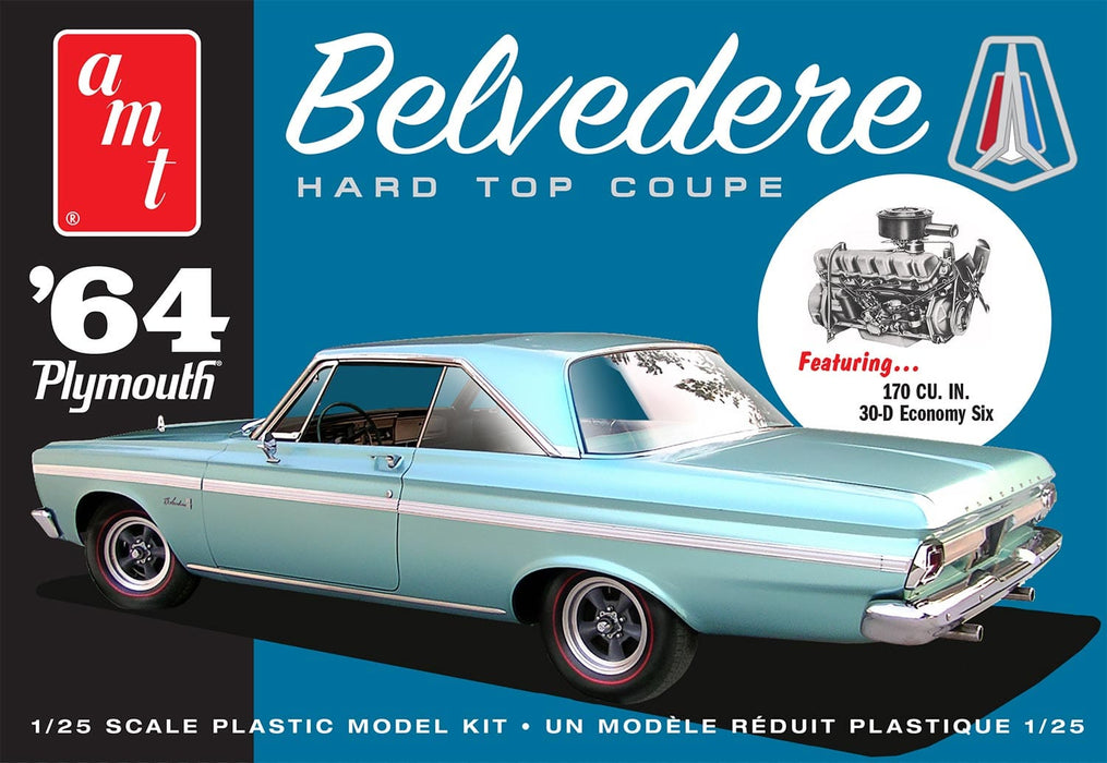 AMT1188M	1/25 1964 Plymouth Belvedere w/ Straight 6 Engine