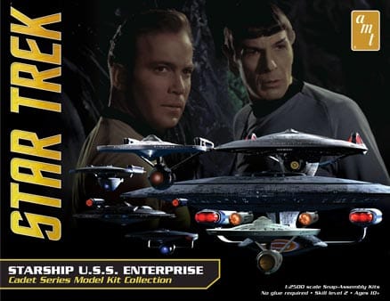AMT954 1/2500 Star Trek USS Enterprise Box Set, Snap