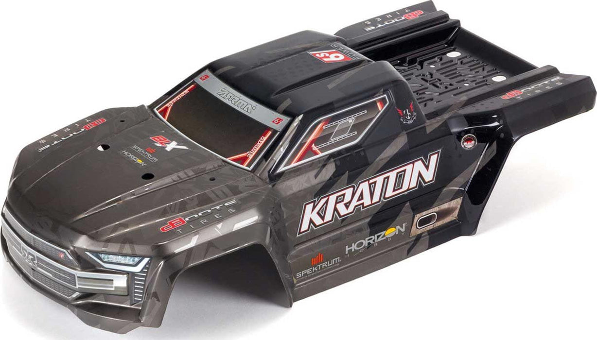 ARA406159	KRATON 1/8 EXB Painted Decaled Trimmed Body Black