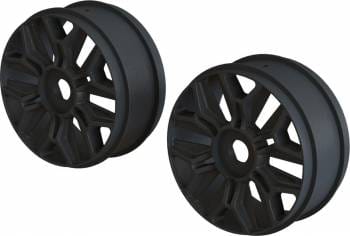 ARA510120  1/8 Buggy Wheel Black (2)