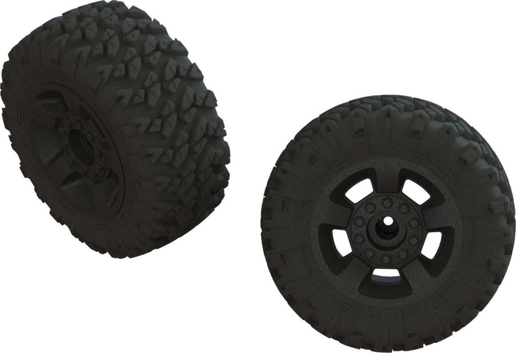 ARA550052 dBoots 'Ragnarok Mt' Tire Set Glued Black (2)