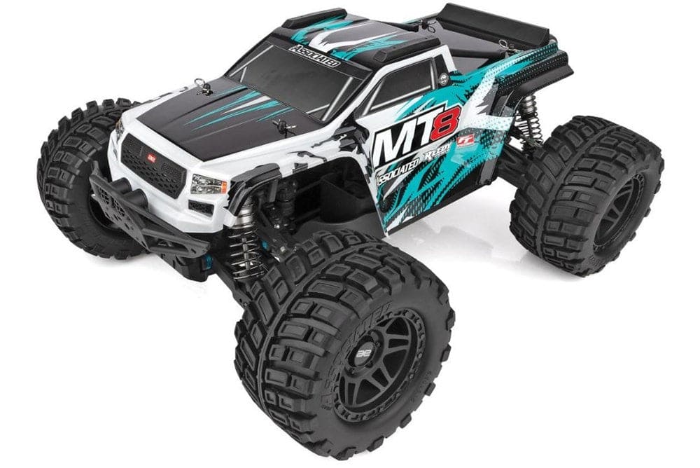 ASC20521C Team Associated RIVAL MT8 RTR, Teal LiPo Combo