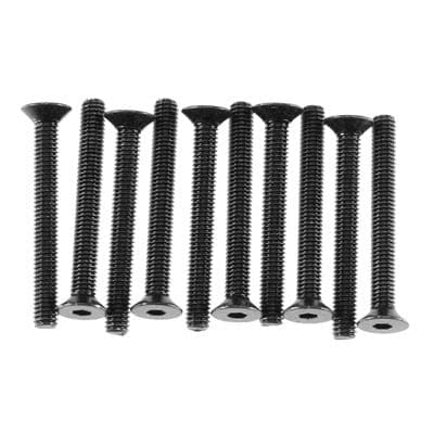 AXA150 Hex Socket Flat Head M3x25mm Black Oxide (10)