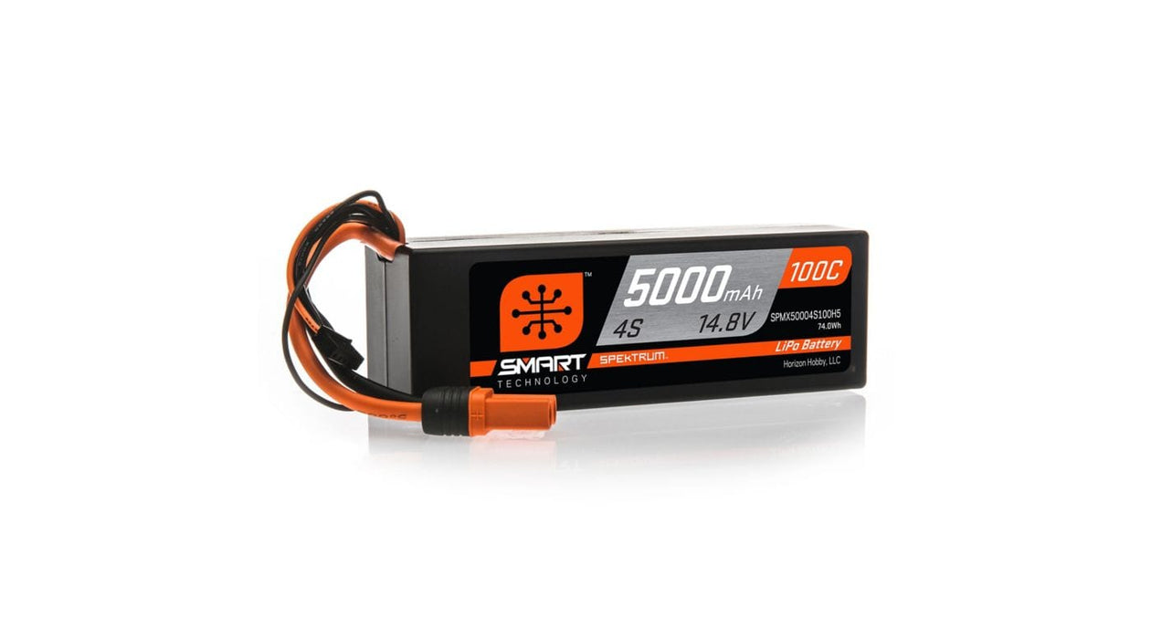 SPMX50004S100H5 5000mAh 4S 14.8V 100C Smart LiPo Hardcase; IC5