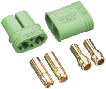 CSE011006500  4MM POLARIZED BULLET CONN SET