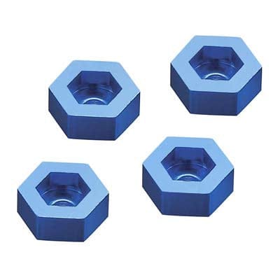 DIDC1144 Aluminum Wheel Adapter To 12mm Hex Blue (4)-In Store Only