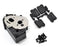 RPM73612 Gearbox Housing & R Mounts,Black:TRA 2WD Vehicles