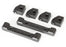 TRA8334  Mounts, suspension arms (front & rear) (4)/ hinge pin retainers (2)