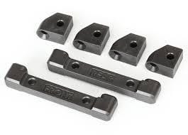 TRA8334  Mounts, suspension arms (front & rear) (4)/ hinge pin retainers (2)
