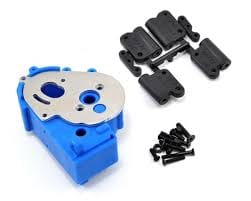 RPM73615 Gearbox Housing & R Mounts,Blue:TRA 2WD Vehicles