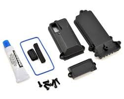 TRA8224  Box, receiver (sealed)/ wire cover/ foam pads/ silicone grease/ 3x8 BCS (5)/ 2.5x8 CS (2)