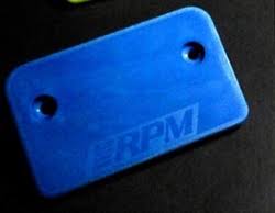 RPM80255  RUSTLER ESC MOUNT BLUE