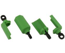 RPM80404   Shock Shafts Guards,Green:Traxxas 1/10th