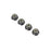 TLR236009 Black Alum Flanged Locknut, M4 x 0.7mm x 7mm (4)