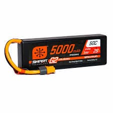 SPMX52S50H3 5000mAh 2S 7.4V Smart G2 LiPo 50C Hard Case; IC3