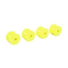 LOS41011 FR/RR Wheel, Yellow (4): Mini-T 2.0