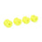 LOS41011 FR/RR Wheel, Yellow (4): Mini-T 2.0