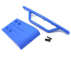 RPM80955 Front Bumper & Skid Plate, Blue: SLH