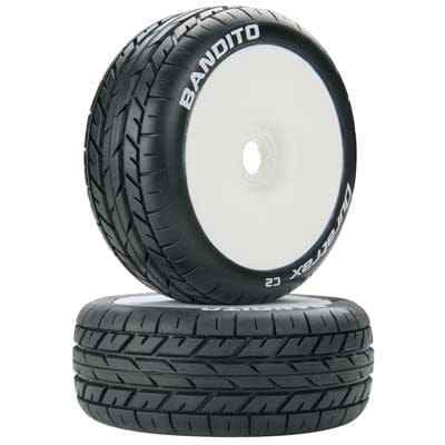 DTXC3638 Bandito 1/8 Buggy Tire C2 Mounted White (2)