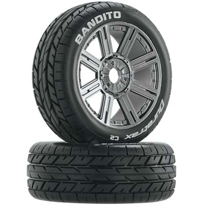 DTXC3657  Bandito Buggy Tire C2 Mounted Spoke Black Chrome (2)