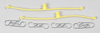 DUB2247 BODY KLIP RETAINERS, YELLOW