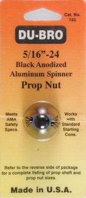 DUB743 Spinner Prop Nut,5/16-24,Black