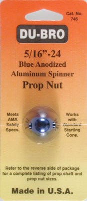 DUB745 Spinner Prop Nut,5/16-24,Blue