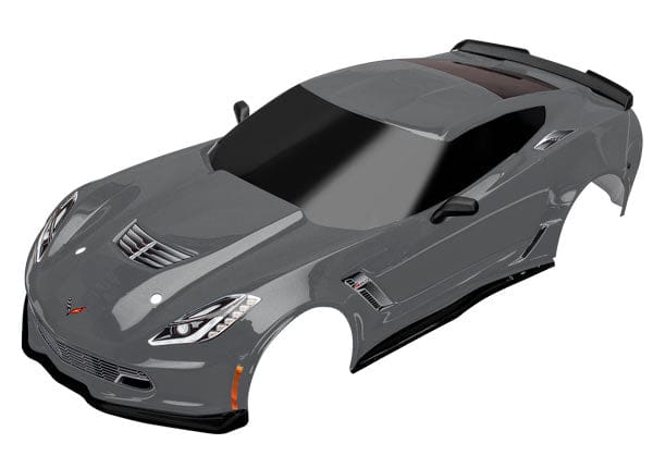 TRA8386A Traxxas Chevrolet Corvette ZO6 body, graphite (painted, decals applied)