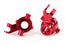 TRA8937R Traxxas Steering blocks, 6061-T6 aluminum (red-anodized), left & right
