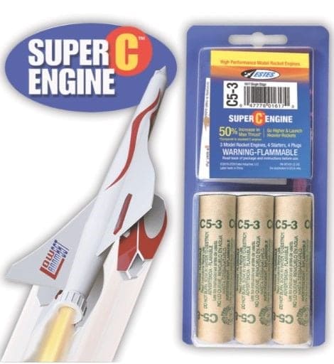 EST1617 Estes Rockets C5-3 Engines (3)