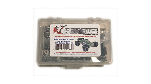 RCZARA007 Stainless Steel Screw Set: ARRMA KRATON BLX 1/8