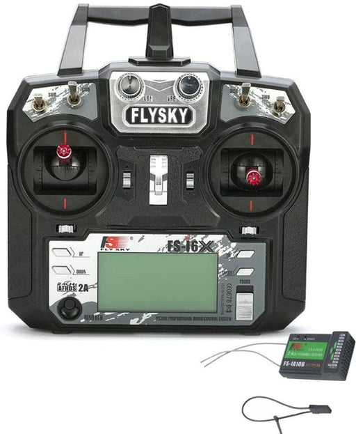 FLYFS-I6X Flysky i6X 2.4Ghz 10 Channel Dual Stick Radio w/ LCD and FS-iA6B