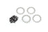 TRA8169 Traxxas Beadlock rings, satin (1.9') (aluminum) (4)/ 2x10 CS (48)