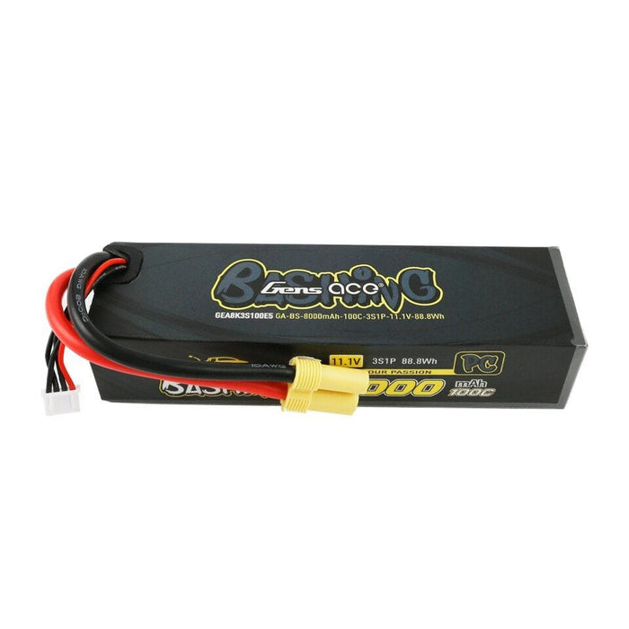 GEA8K3S100E5  Gens Ace 8000mAh 3S1P 11.1V 100C LiPo Hard Case