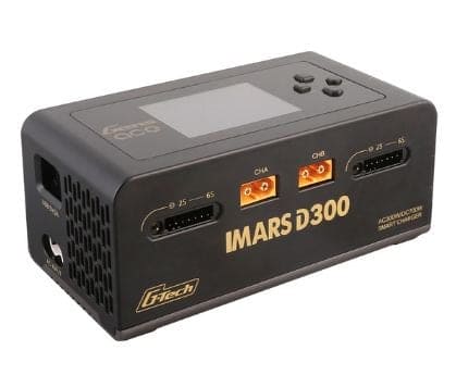 GEA300WD300-UB Gens Ace IMARS D300 G-Tech AC/DC 15A x 2 Batterr Charger Black