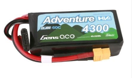 GEA433S60X6GT Gens Ace G-Tech 4300mAh 3S 11.4V 60C LiPo XT60 Plug