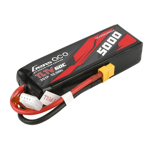 GEA50003S60SX Gens Ace 5000mAh 3S1P 11.1V 60C LiPo XT60 Plug Soft Case