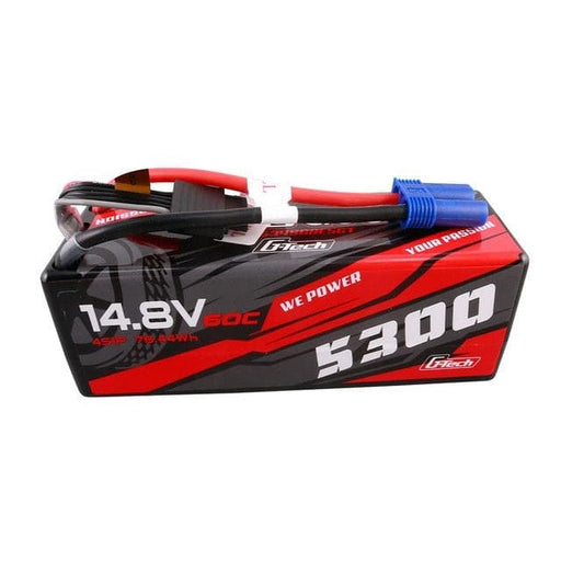 GEA534S60E5GT Gens Ace G-Tech 5300mAh 14.8V 60C 4S1P HardCase LiPo EC5 Plug